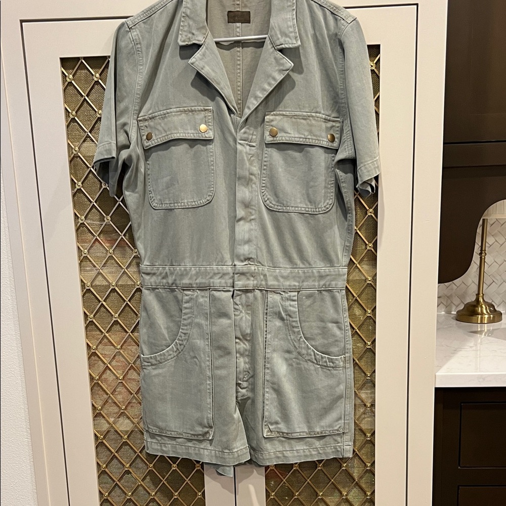 MOTHER Curbside Utility Romper